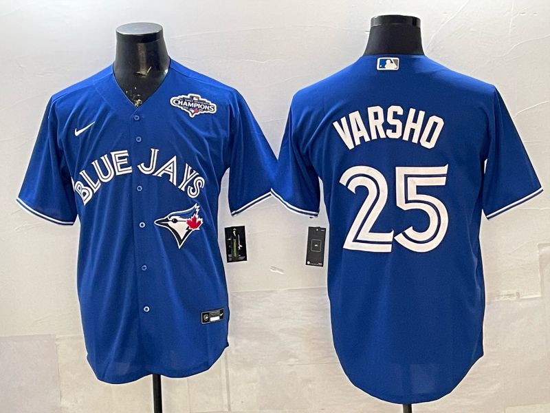 Men Toronto Blue Jays #25 Varsho Blue 2026 Nike Game MLB Jersey 003->toronto blue jays->MLB Jersey